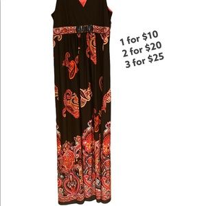 Black floral maxi dress SZ 12